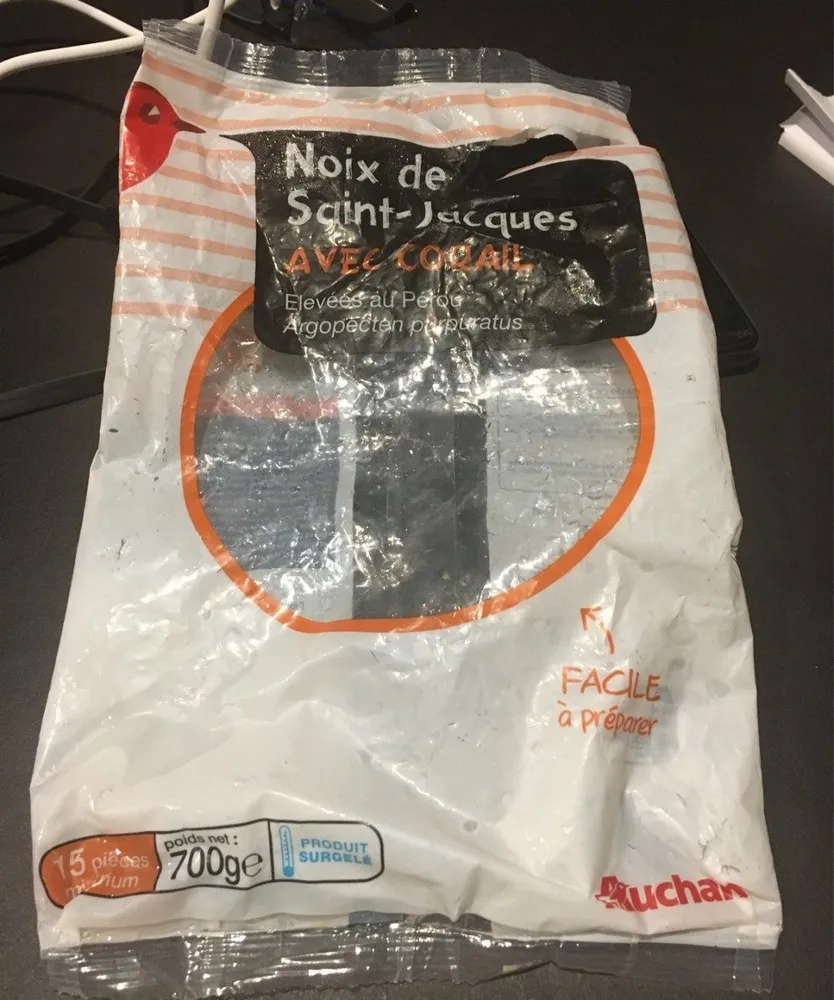Noix de st jacques avec corail x20