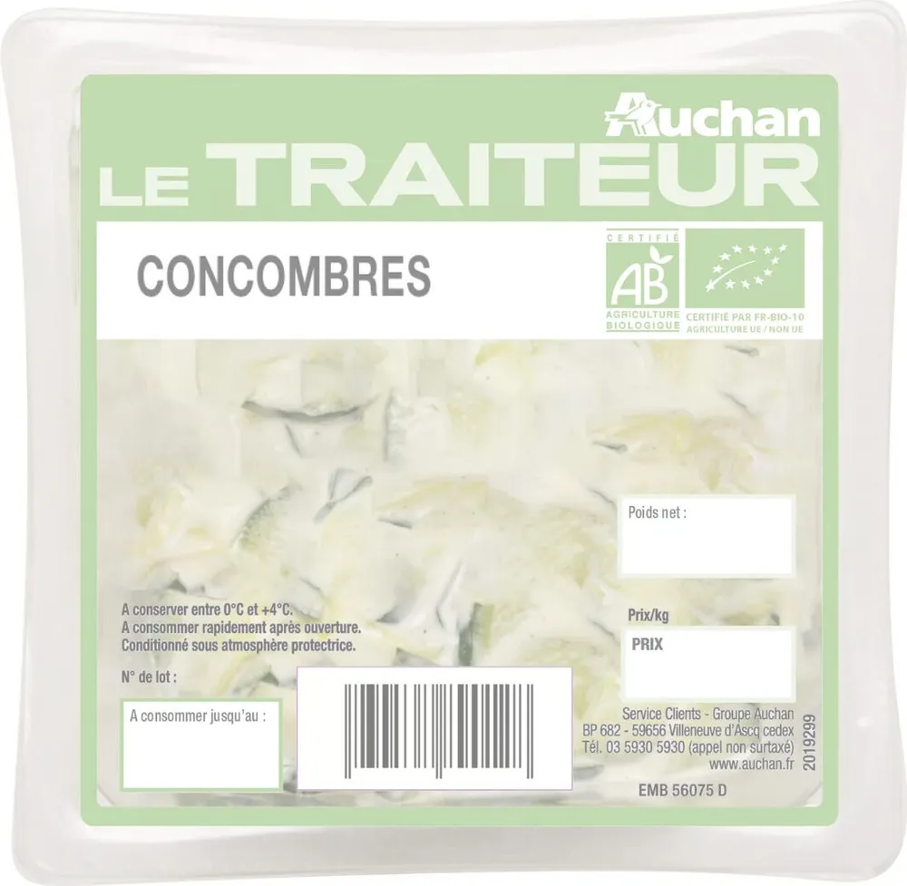 Comcombres au fromage blanc