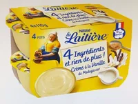 Crème 4 ingredients saveur vanille