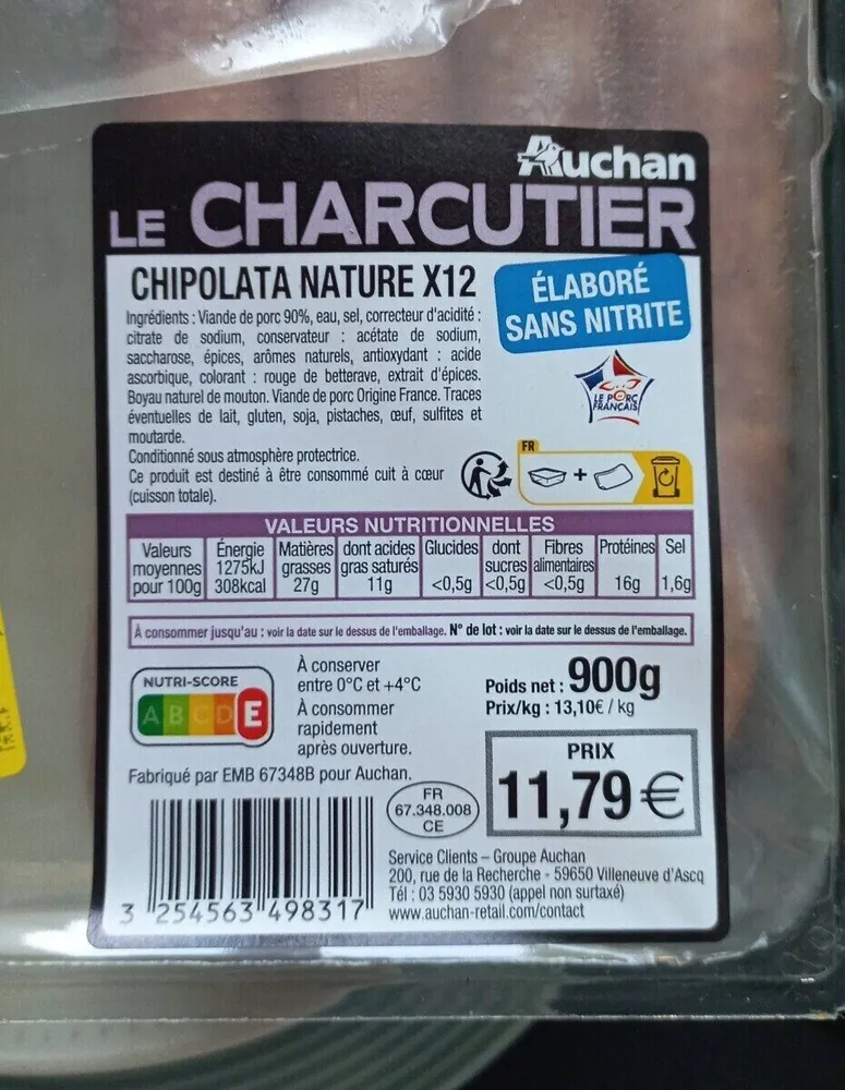 Chipolatas nature