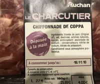 Chiffonnade de coppa