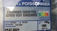 Verrines crevettes