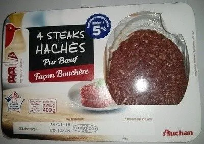 4 Steaks Hachés Façon Bouchère