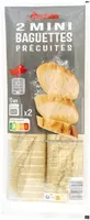 2 mini baguettes précuites
