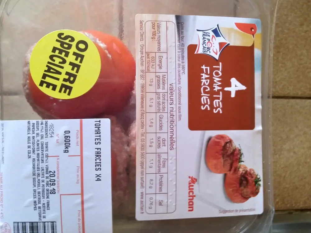 Tomates farcies x4