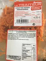 Carottes rapees assaisonnees