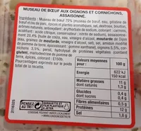 Museau de boeuf vinaigrette