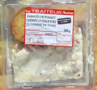 Émincés de poulet et Galette de pomme de terre