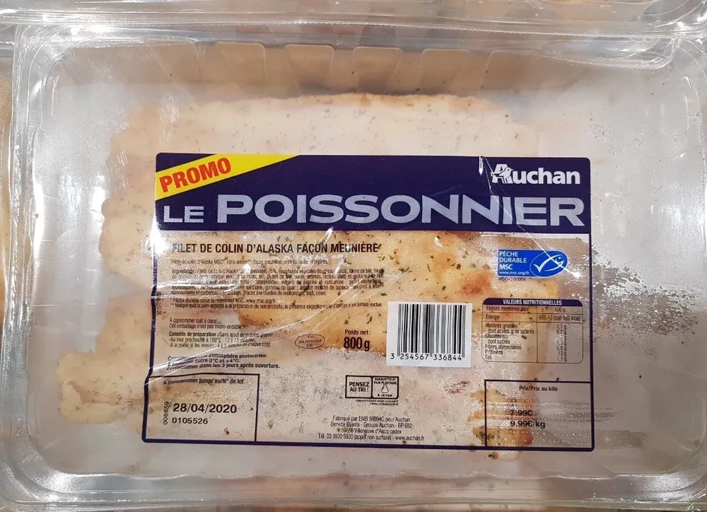 Filet de colin d'Alaska façon meunière
