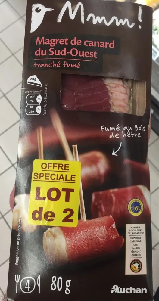 Magret de canard Sud-Ouest fumé