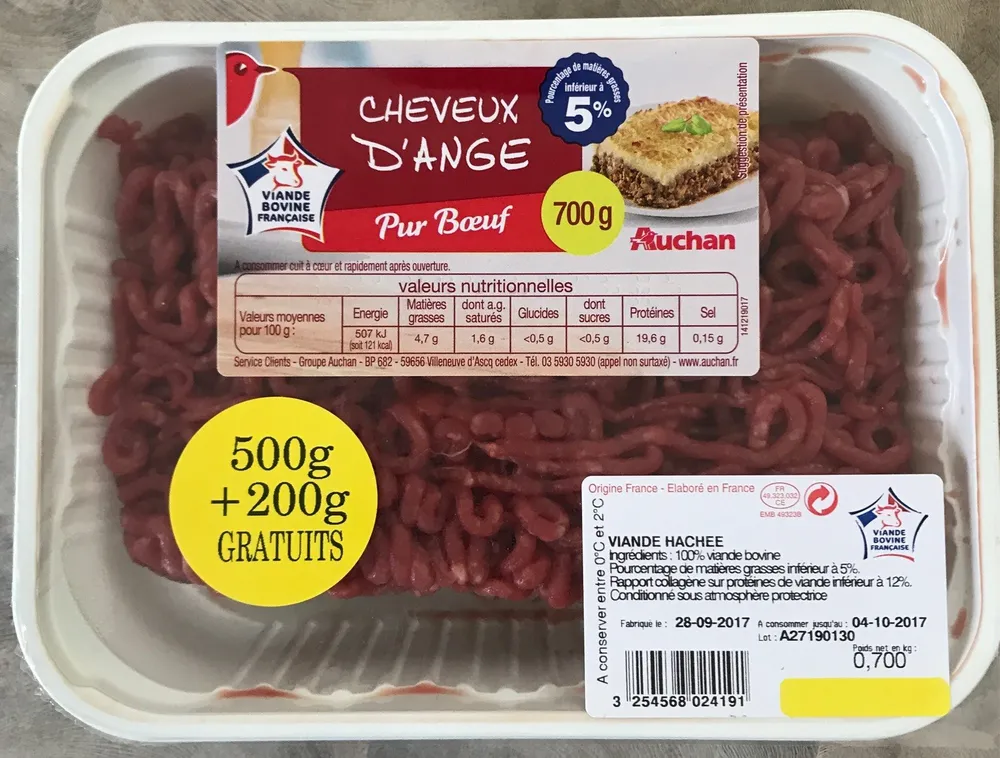 Cheveux d'Ange Pur Bœuf