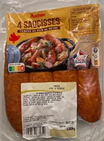 4 Saucisses fumées au bois de hêtre