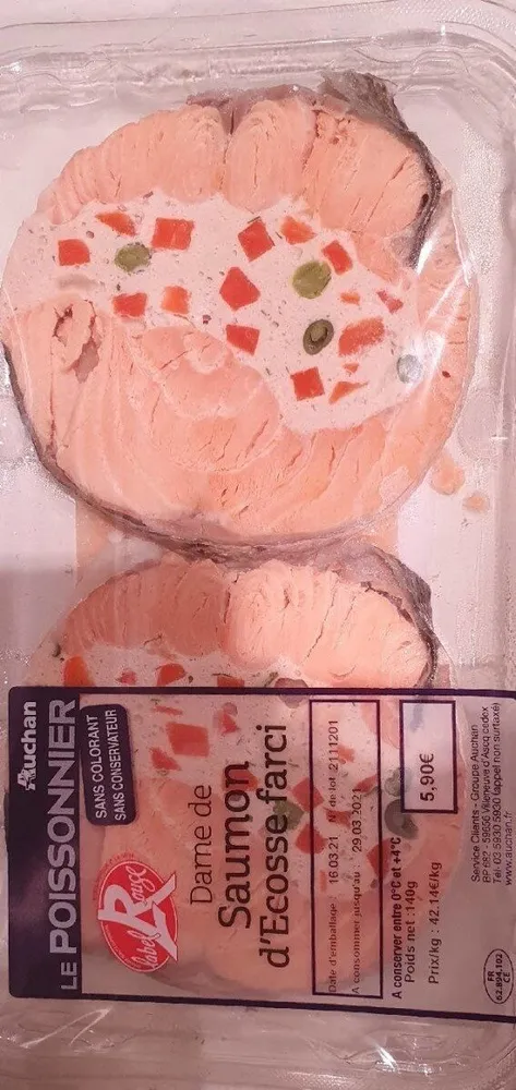 Darne de saumon label rouge farci