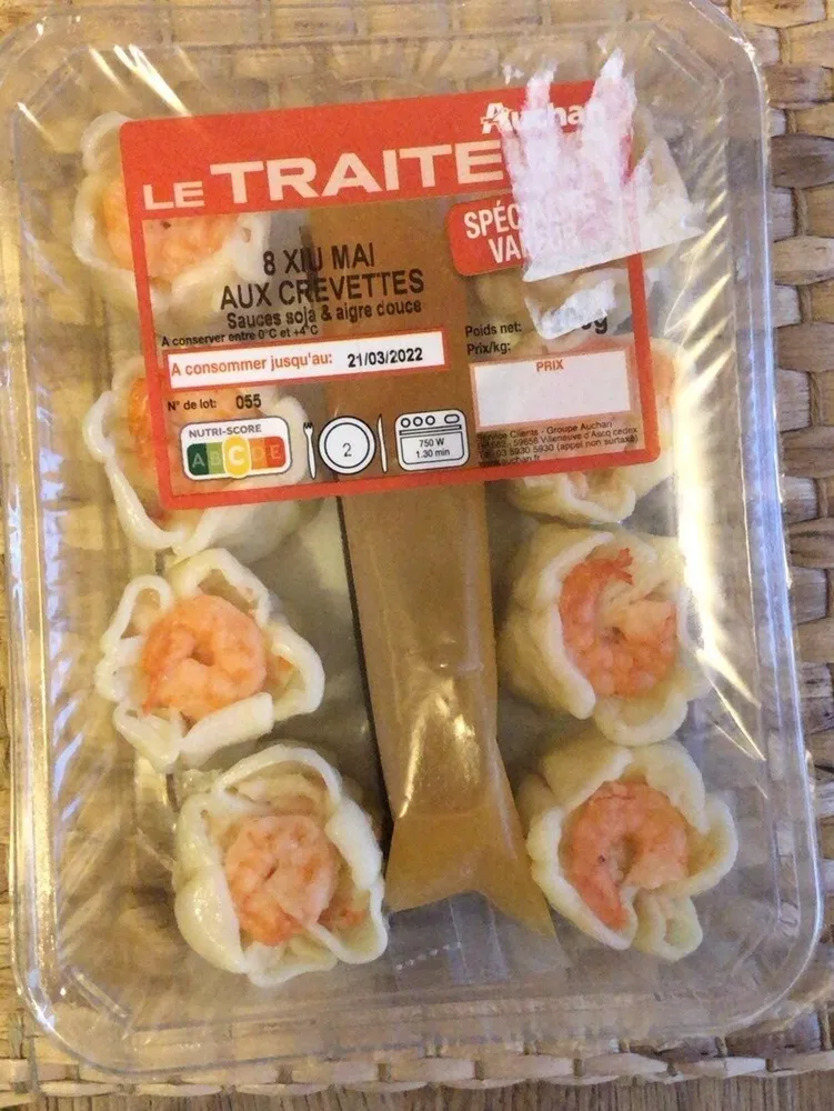 Xiu mai aux crevettes
