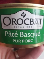 Pate Basque au foie de porc OROCBAT