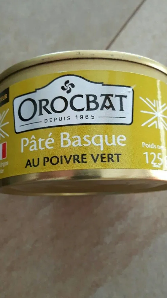 Pâté basque au poivre vert