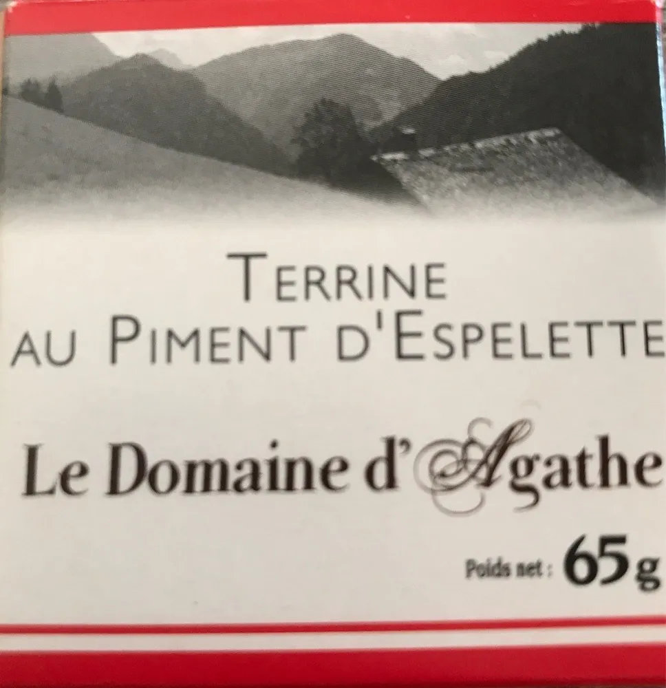 Terrine au piment d'espelette