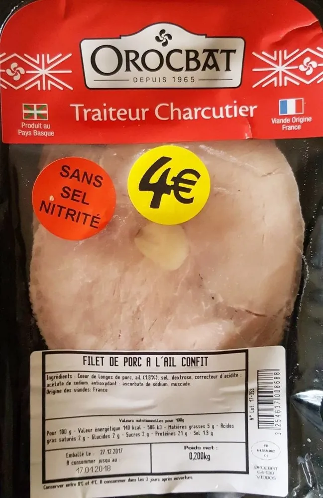 Filet de porc à l'ail confit