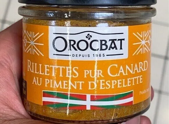 Rillettes Pur Canard Au Piment d’Espelette