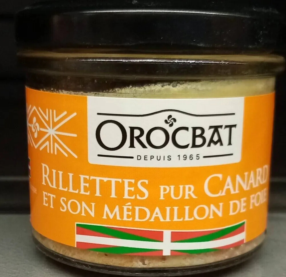 Rillettes de canard et son medaillon de foie gras
