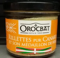 Rillettes de canard et son medaillon de foie gras