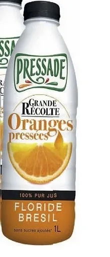 Oranges pressées Grande Récolte
