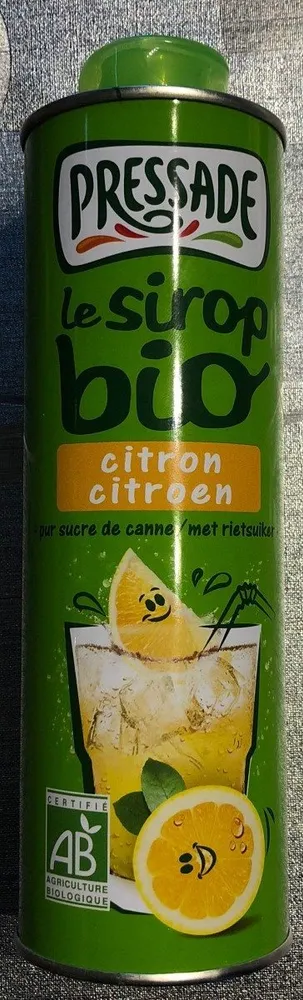 Le sirop bio citron