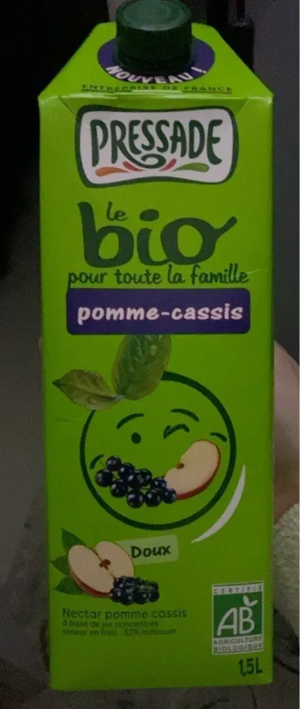 Le bio pomme cassis
