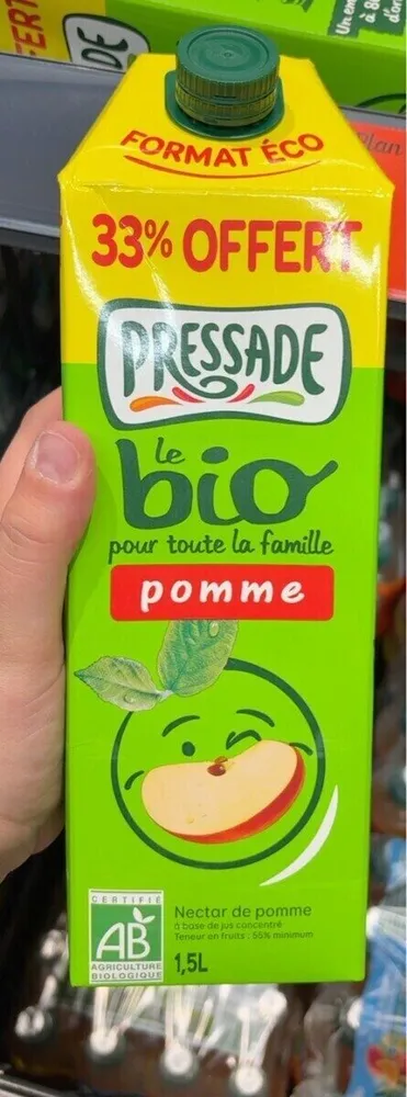 Nectar de pomme bio