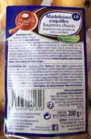 Madeleines Coquilles - Fourrées choco