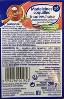 Madeleines coquilles fourrées fraise