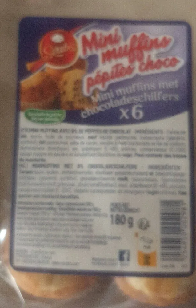 Mini muffins pépites choco