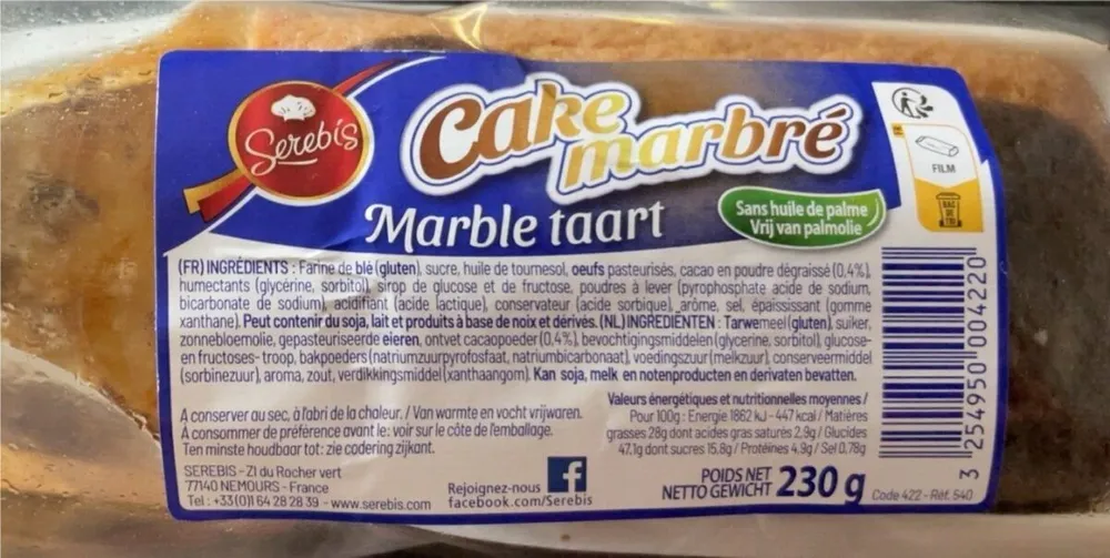 Cake marbré