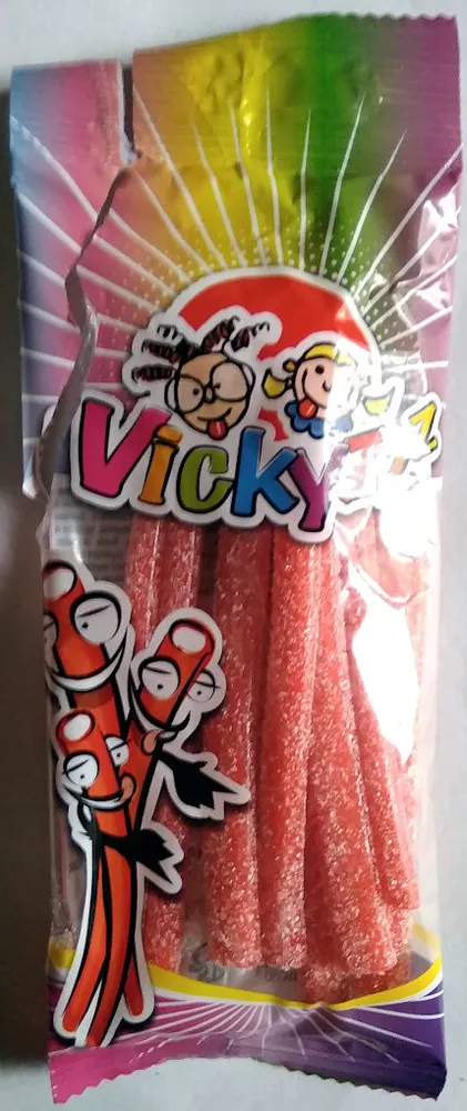 Bonbons Pailles Fraises Sucrées