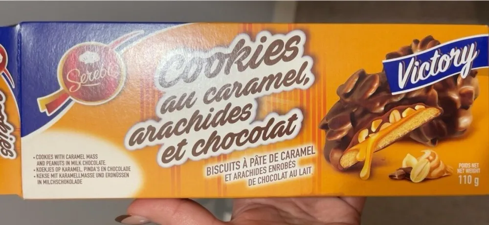 Cookies au caramel, arachide et chocolat