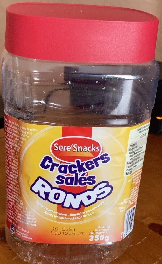 Crackers salés ronds