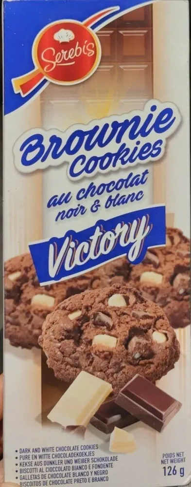 Brownie cookies au chocolat noire et blanc