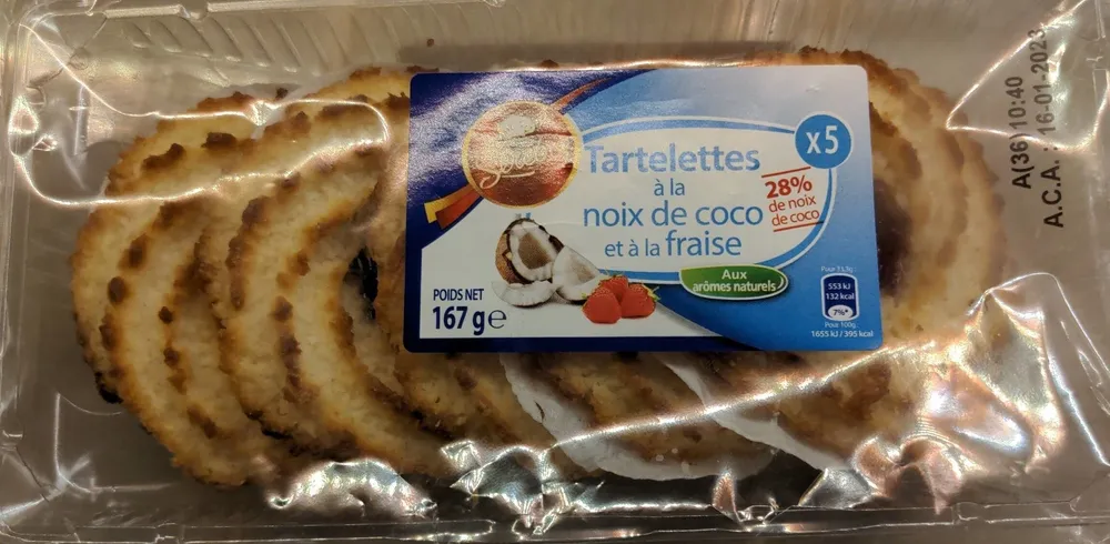 Tartelettes à la noix de coco et à la fraise