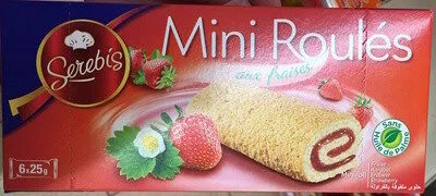 Mini roulés aux fraises
