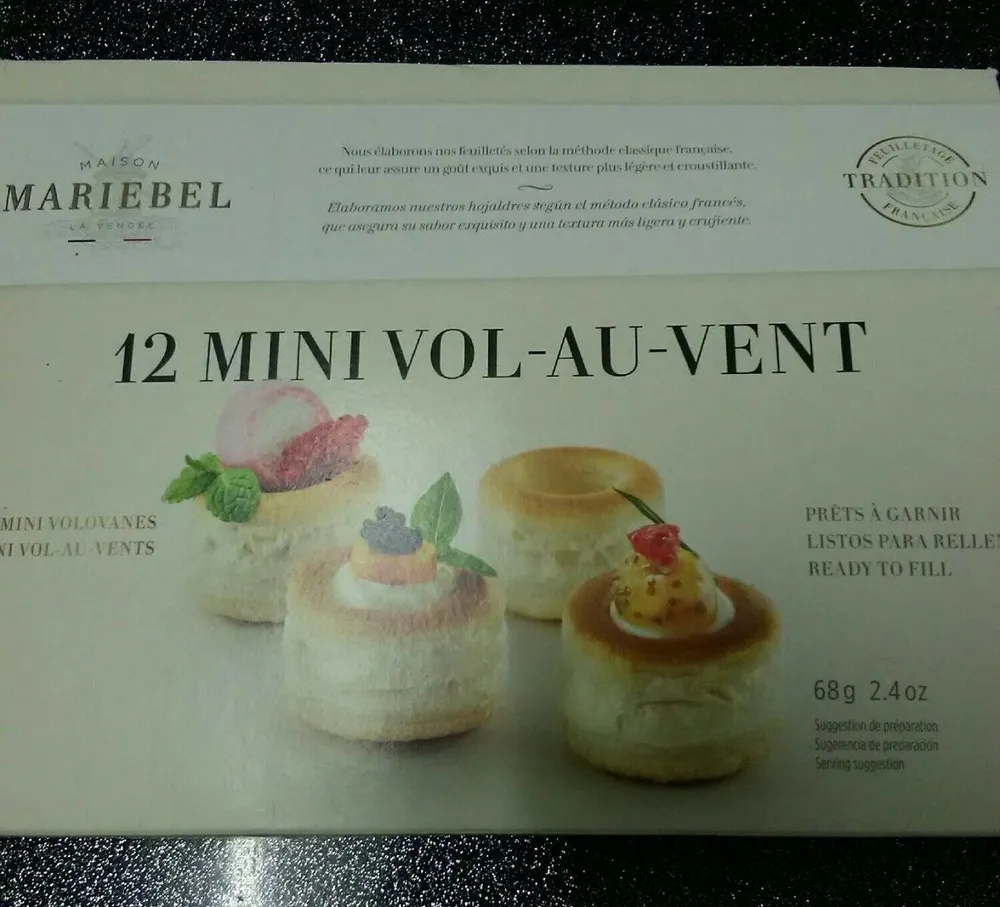 12 mini vol-au-vent