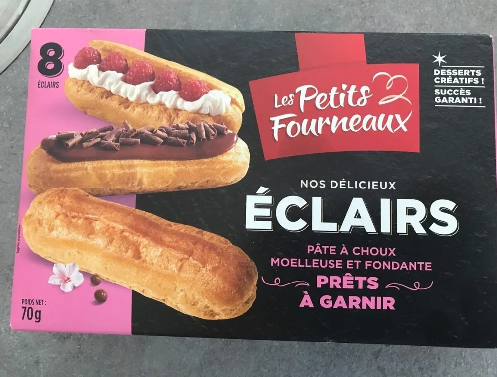 Eclairs prets a garnir