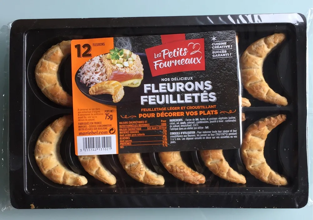 12 Fleurons feuilletés