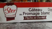 Gateau  fromage blanc aux pepites de chocolat