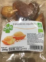 8 Madeleines Coquilles Bio