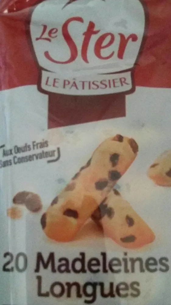 Madeleines longues aux raisins lot 2 x