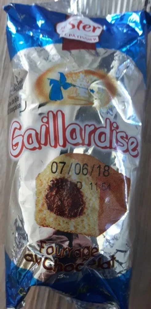 Gaillardise fourrage au chocolat