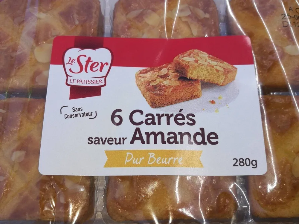 Carrés saveur Amande (x6)