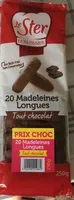 Madeleines longues choco