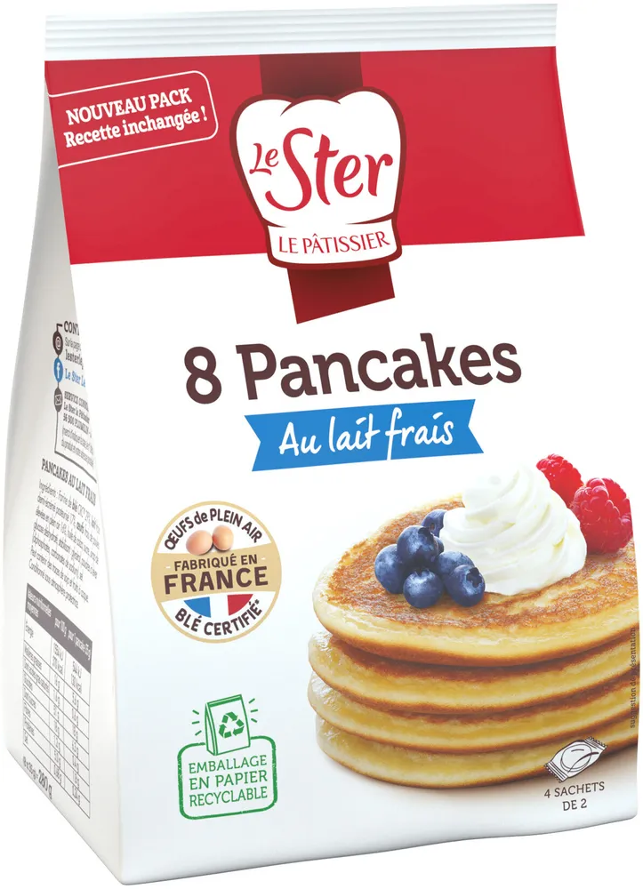 Pancakes au lait frais