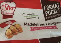 Madeleines longues pépites sucre Le Ster